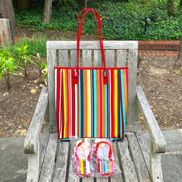 Lancôme Tote with Matching Flip Flops - Picture 2 of 12